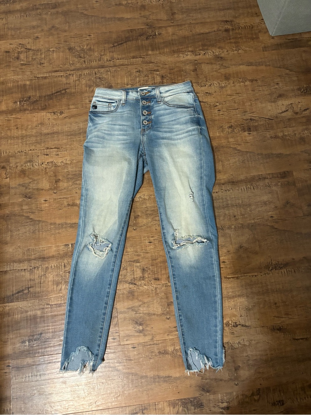 Kansan High-Rise Light Blue Distressed Women's Jeans